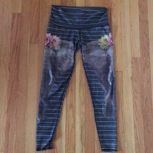 Teeki yoga pants elephant flowers